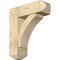 Ekena Millwork Thorton Craftsman Rough Sawn Bracket w/ Offset Brace, Douglas Fir, 8"W x 24"D x 28"H BKT0806X24X28THR04RDF - alternate 1